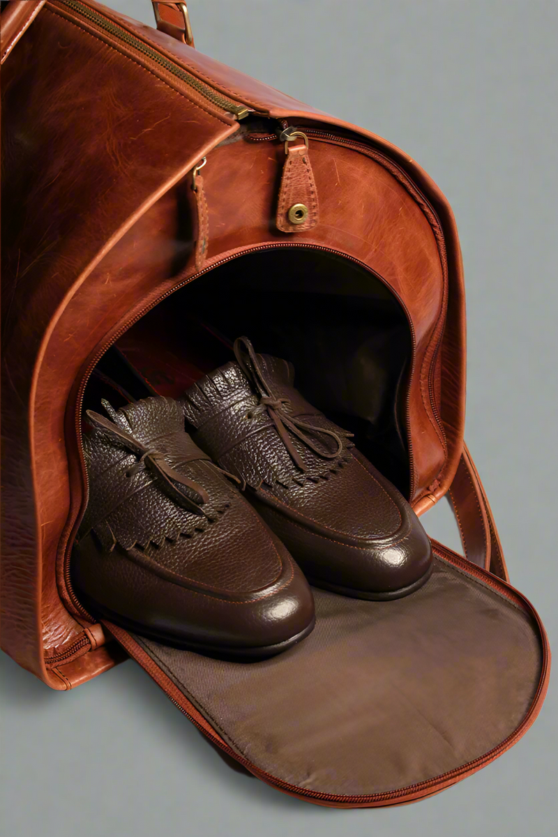 The Traveler // Multi-Function Crazy Horse Leather Duffle Bag