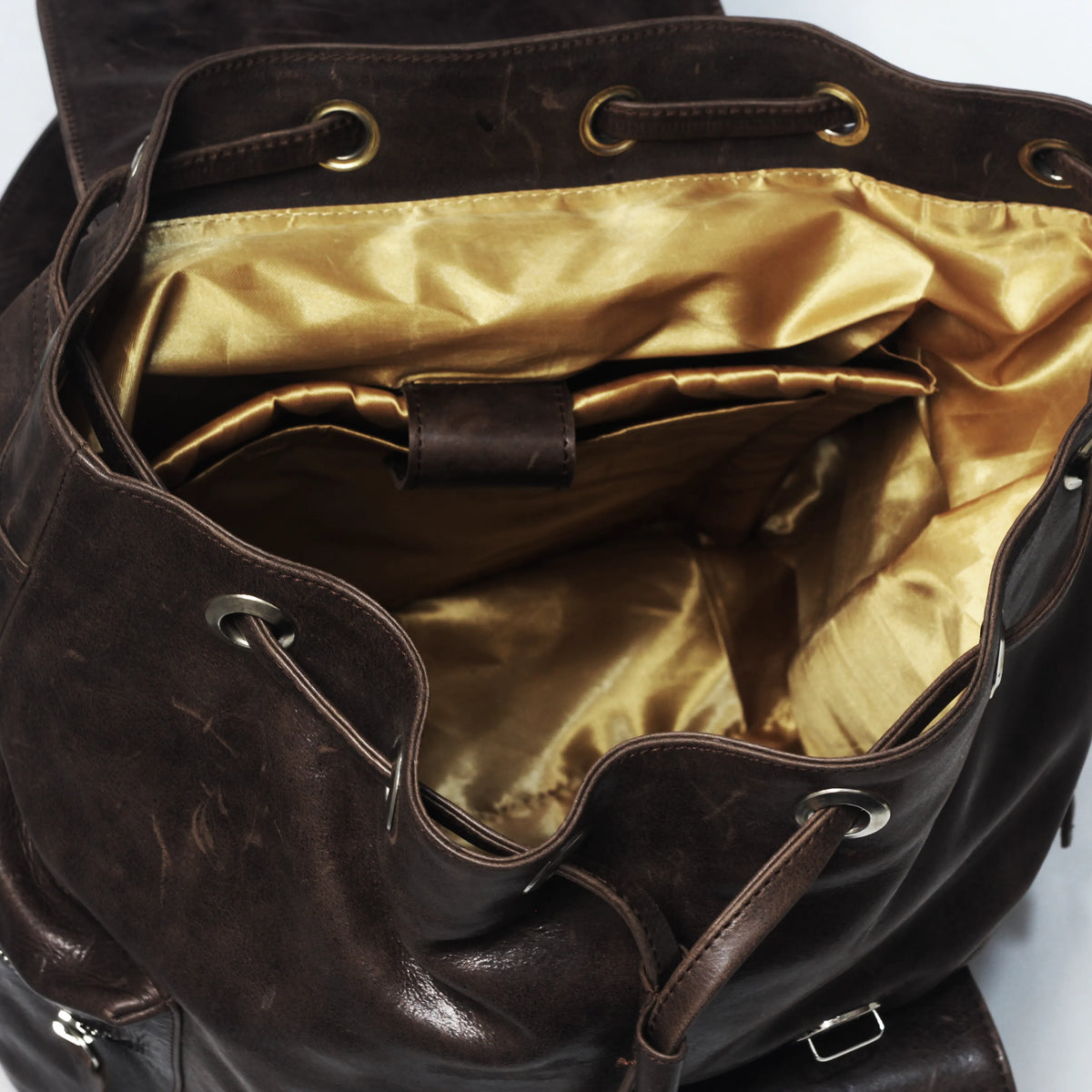 Hilford | Distressed Brown Leather Backpack